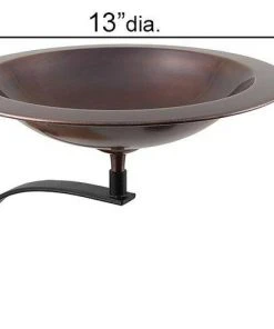 Achla Classic II Bird Bath With Wall Bracket Standing Bird Baths