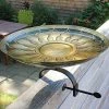 Achla African Daisy Bird Bath With Over Rail Bracket 1 Achla African Daisy Bird Bath With Over Rail Bracket
