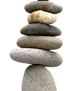 Ancient Graffiti Seven Stone Cairn, 10"H Statues