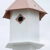 Decorative Houses Sycamore Bird House With Hammered Copper Roof By A Wing And A Prayer