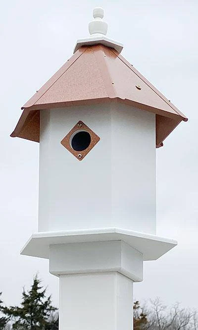 Decorative Houses Sycamore Bird House With Hammered Copper Roof By A Wing And A Prayer 3 Decorative Houses Sycamore Bird House With Hammered Copper Roof By A Wing And A Prayer