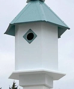 Decorative Houses Sycamore Bird House With Verdigris Roof By A Wing And A Prayer