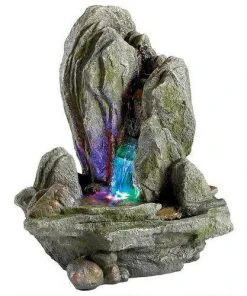 Design Toscano Boulder Falls Cascading Tabletop Fountain