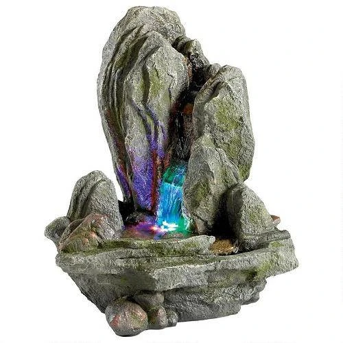 Design Toscano Boulder Falls Cascading Tabletop Fountain