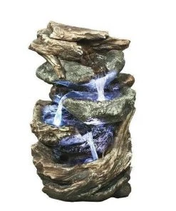 Design Toscano Glacier Peak Cascading Tabletop Fountain