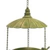 Esschert Design Hanging Feeders Aged Metal Green Hanging Bird Feeder