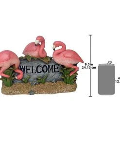 Design Toscano Pink Flamingo Welcome Statue Lawn & Garden