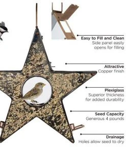 Good Directions Hanging Feeders Star Shaped Fly Through Bird Feeder 9 Good Directions Hanging Feeders Star Shaped Fly Through Bird Feeder