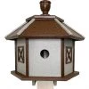 Green Meadow Houses & Feeders Polywood Recycled Plastic Gazebo Bird House, Brown And Gray Post / Pole Mounted Houses 2 Green Meadow Houses & Feeders Polywood Recycled Plastic Gazebo Bird House, Brown And Gray Post / Pole Mounted Houses