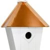 Home Bazaar Decorative Houses Paxton Hanging Bird House With Copper Roof