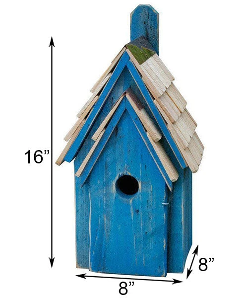 Heartwood Bluebird Manor Bird House, Blue Post / Pole Mounted Houses 4 Heartwood Bluebird Manor Bird House, Blue Post / Pole Mounted Houses
