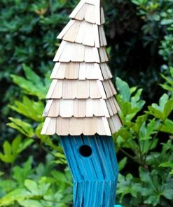 Heartwood Birdiwampus Bird House, Turquoise Post / Pole Mounted Houses