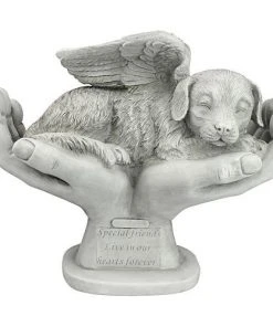 Design Toscano In God's Hands Dog Memorial Statue