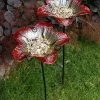 Nestera Summer Burst Glass Bird Baths With Stakes, Pack Of 2 Standing Bird Baths 1 Nestera Summer Burst Glass Bird Baths With Stakes, Pack Of 2 Standing Bird Baths
