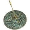 Rome Industries Rosette Brass Verdigris 10.5" Sundial Lawn & Garden 2 Rome Industries Rosette Brass Verdigris 10.5" Sundial Lawn & Garden