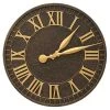 Whitehall Products Geneva Aged Bronze 16" Aluminum Wall Clock Lawn & Garden