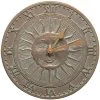 Whitehall Products Sunface Copper Verdi 12" Clock Lawn & Garden