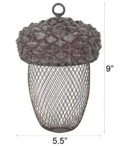 Esschert Design Hanging Feeders Acorn Mesh Bird Feeder
