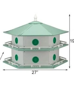 Heath Mfg Aluminum 12-Room Deluxe Purple Martin House Post / Pole Mounted Houses