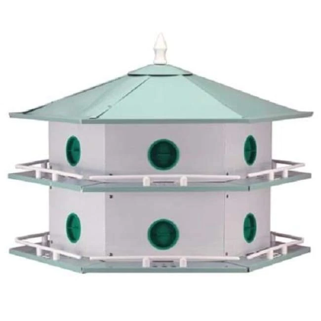 Heath Mfg Aluminum 12-Room Deluxe Purple Martin House Post / Pole Mounted Houses 3 Heath Mfg Aluminum 12-Room Deluxe Purple Martin House Post / Pole Mounted Houses