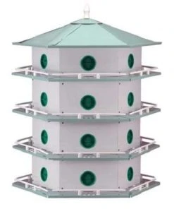 Heath Mfg Aluminum 24-Room Deluxe Purple Martin House Post / Pole Mounted Houses