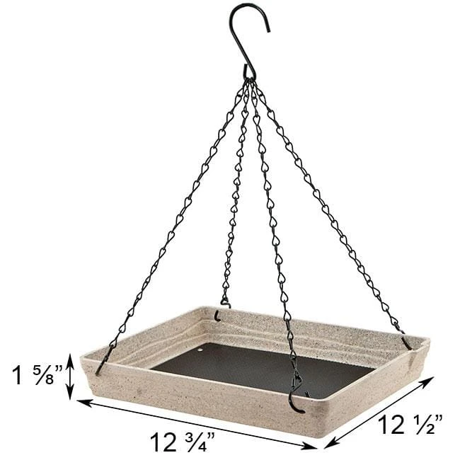 Woodlink Audubon Plant Fiber-Based Premium Hanging Platform Feeder 4 Woodlink Audubon Plant Fiber-Based Premium Hanging Platform Feeder