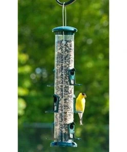 Woodlink Audubon Seed Tube Green Bird Feeder, 15"