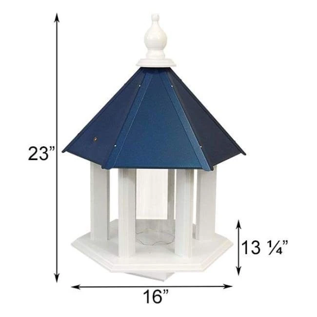 A Wing And A Prayer Decorative Feeders Azalea Bird Feeder With Cobalt Blue Roof 4 A Wing And A Prayer Decorative Feeders Azalea Bird Feeder With Cobalt Blue Roof