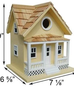 Home Bazaar Beachside Cottage Yellow Bird House