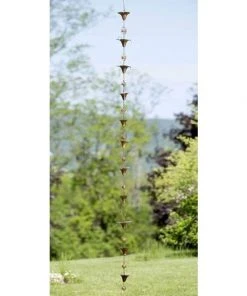 Ancient Graffiti Calla Lilies And Bells Rain Chain Lawn & Garden
