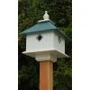 A Wing And A Prayer Carriage Bird House With Verdigris Roof