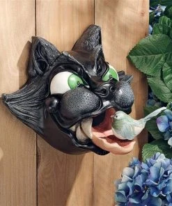 Design Toscano Post / Pole Mounted Houses Cat-Astrophe Sculptural Birdhouse