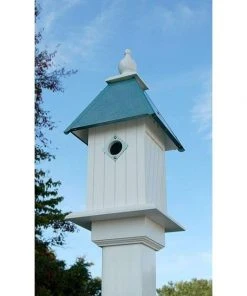 A Wing And A Prayer Decorative Houses Cathedral Bird House With Verdigris Roof