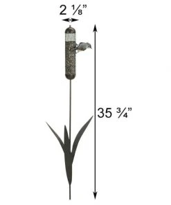 Heritage Farms Post / Pole Mounted Houses Cattail Staked Bird Feeder