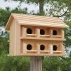 Heath Mfg Post / Pole Mounted Houses Cedar Purple Martin House W/ Round Entrance Holes 2 Heath Mfg Post / Pole Mounted Houses Cedar Purple Martin House W/ Round Entrance Holes