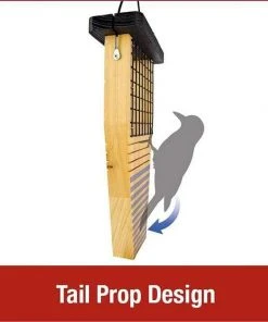 Nature's Way Cedar Suet Feeder With Tail Prop