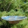 Anthony Stoneware Ceramic French Blue Large Bird Bath Hanging Bird Baths