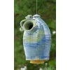 Anthony Stoneware Hanging Houses Ceramic Hanging French Blue Bluebird House
