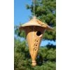 Anthony Stoneware Ceramic Two-Piece Cone Butternut Bird House
