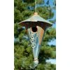 Anthony Stoneware Ceramic Two-Piece Cone French Blue Bird House 2 Anthony Stoneware Ceramic Two-Piece Cone French Blue Bird House