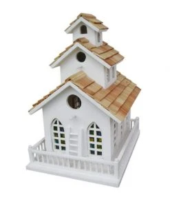 Home Bazaar Chapel Bell Bird House Decorative Houses