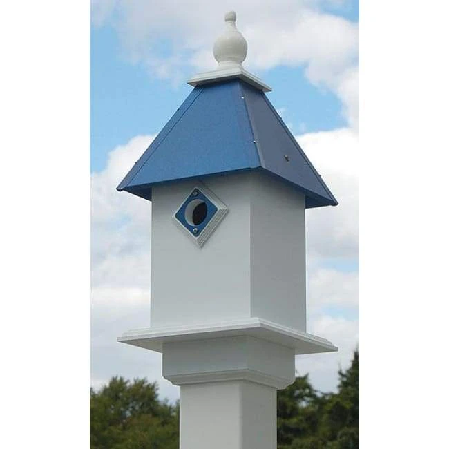 A Wing And A Prayer Decorative Houses Classic Bluebird House With Cobolt Blue Roof 3 A Wing And A Prayer Decorative Houses Classic Bluebird House With Cobolt Blue Roof