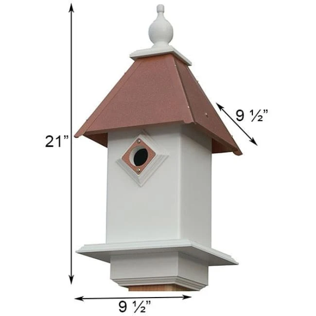 A Wing And A Prayer Classic Bluebird House With Hammered Copper Colored Metal Roof Decorative Houses 4 A Wing And A Prayer Classic Bluebird House With Hammered Copper Colored Metal Roof Decorative Houses