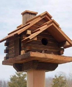 Bird In Hand Conestoga Log Cabin Bird House
