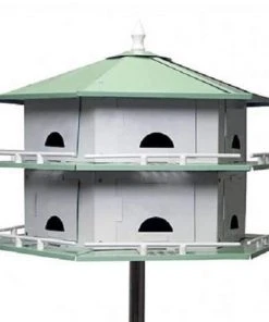Heath Mfg Convertible Purple Martin 12 Room House Post / Pole Mounted Houses