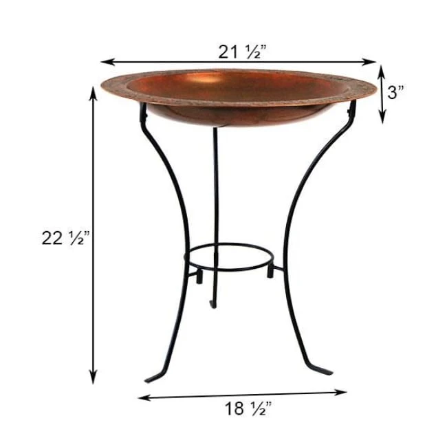 Ancient Graffiti Copper Plated Steel Bird Bath And Stand Standing Bird Baths 4 Ancient Graffiti Copper Plated Steel Bird Bath And Stand Standing Bird Baths
