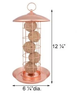 Esschert Design Copper Colored Suet Ball Feeder
