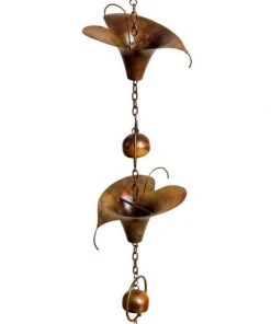 Ancient Graffiti Decorative Hanging Chain, Calla Lilies Lawn & Garden