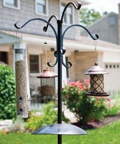 Panacea Products Bird Feeder Accessories Deluxe Bird Black Feeding Station Kit, 7'9"