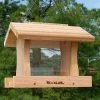 Woodlink Deluxe Large Cedar Bird Feeder Hanging Feeders